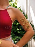 Aluminum arm cuff - Coqui (Taino)
