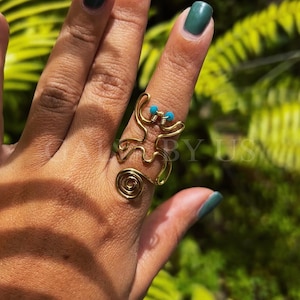 Aluminum adjustable ring - Coqui Taino