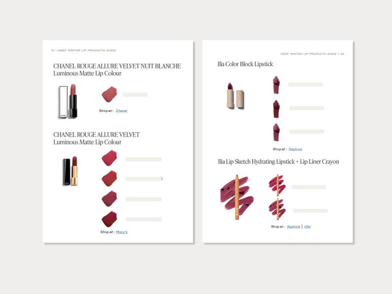 Puede incluir: Una comparaci&oacute;n de dos marcas diferentes de l&aacute;piz labial. La imagen superior muestra Chanel Rouge Allure Velvet Nuit Blanche Luminous Matte Lip Colour en un tono rojo oscuro. La imagen inferior muestra Ilia Color Block Lipstick e Ilia Lip Sketch Hydrating Lipstick + Lip Liner Crayon en un tono rojo oscuro similar.