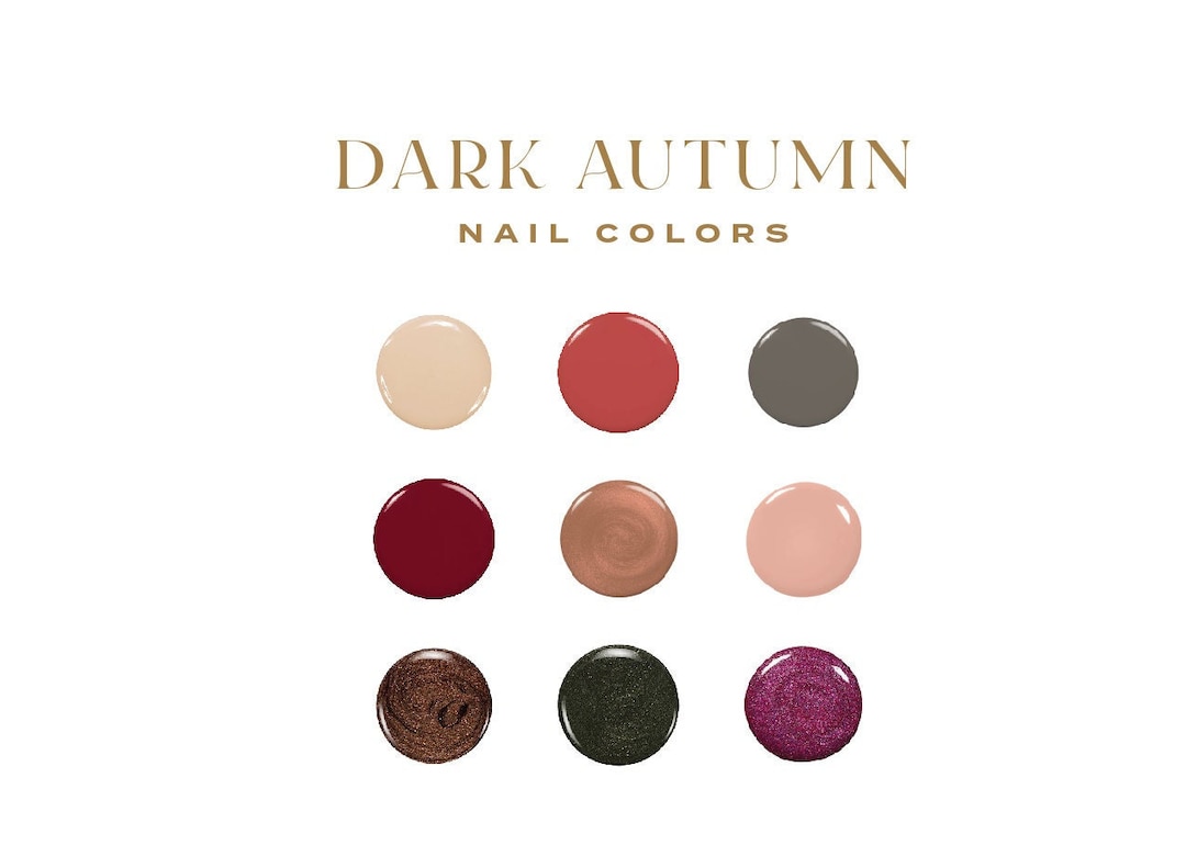 200 Best Nail Polish Colors for Dark Autumns: Shades From - Etsy