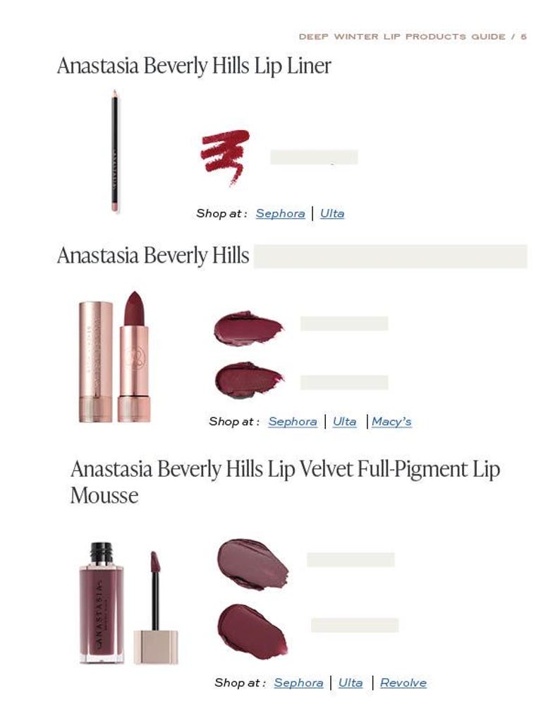 Puede incluir: L&aacute;piz labial, barra de labios y mousse labial Anastasia Beverly Hills en un tono rojo intenso. Disponible en Sephora, Ulta, Macy's y Revolve.