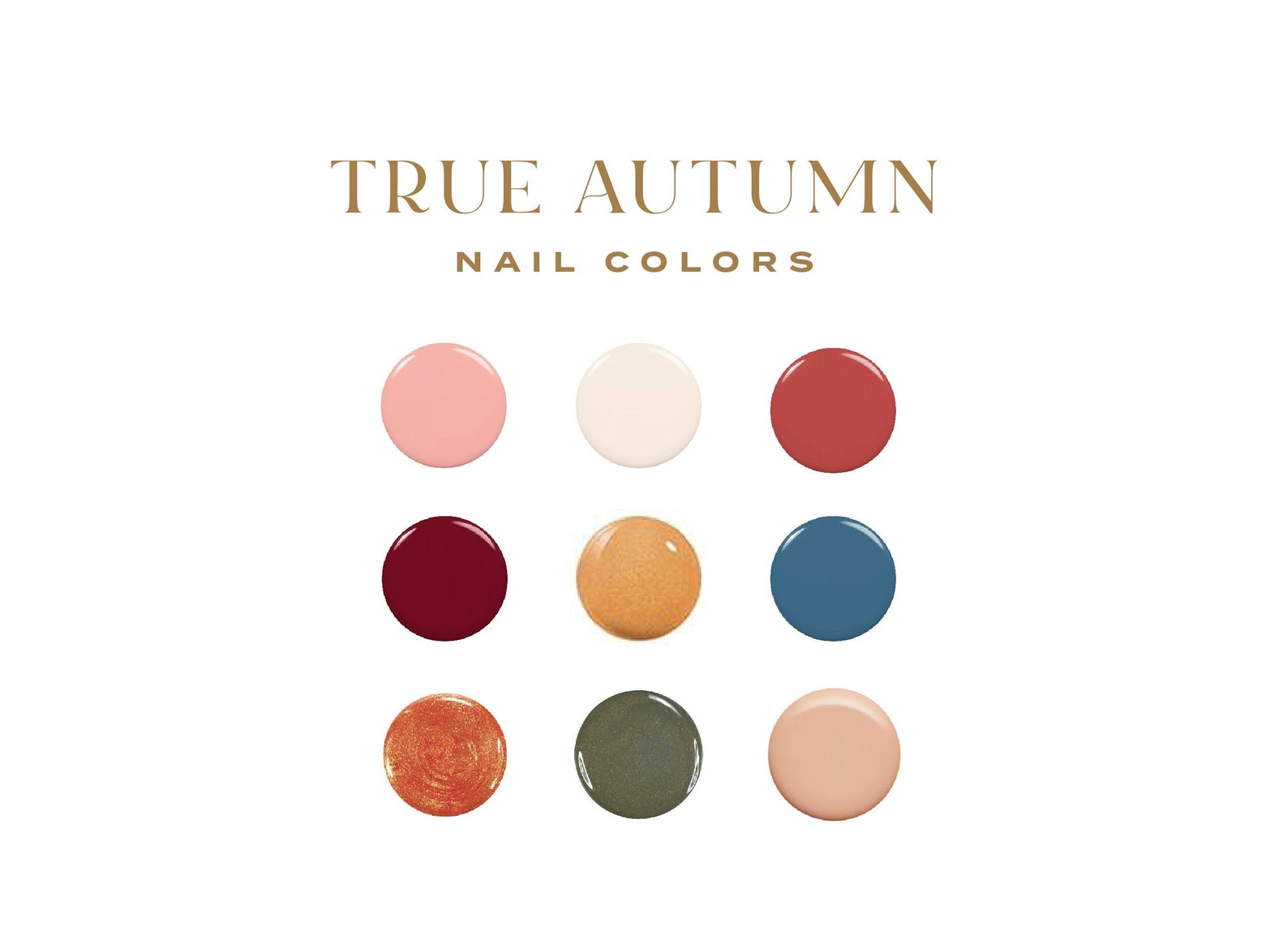 200+ Best Nail Polish Colors for True/warm Autumns Shades From Essie