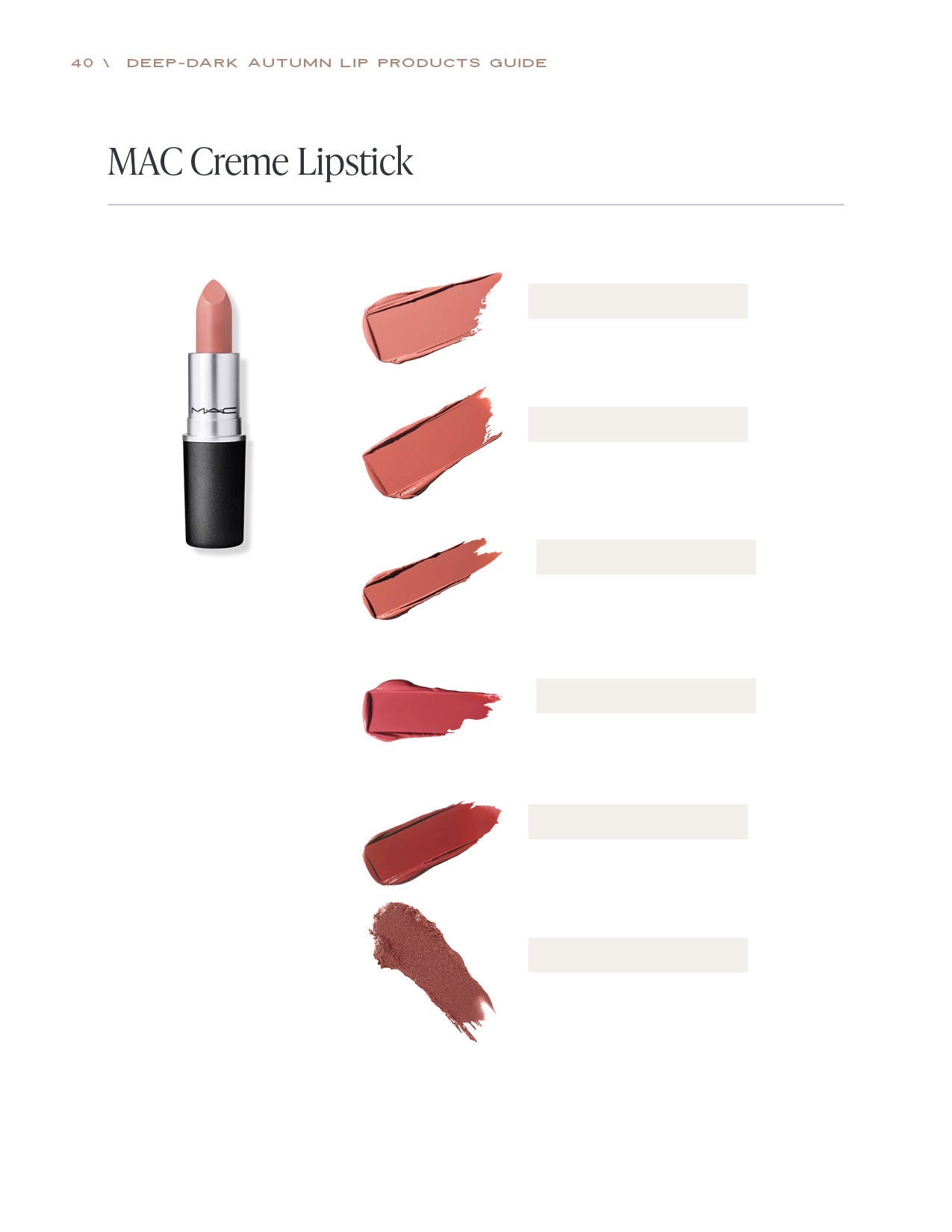 best m.a.c lip products for fall makeup looks 200+ Top-rated Product Guide Deep/dark Autumns: MAC, Clinique, Bareminerals, Beautycounter, Milani and More! integrative peptides bpc-157 pure Tamaño:1 paquete ammino