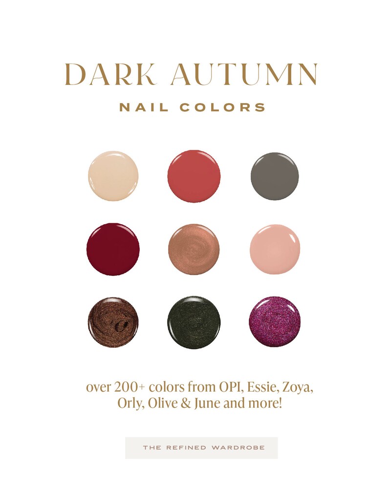 200 Best Nail Polish Colors for Dark Autumns: Shades From Essie, OPI ...