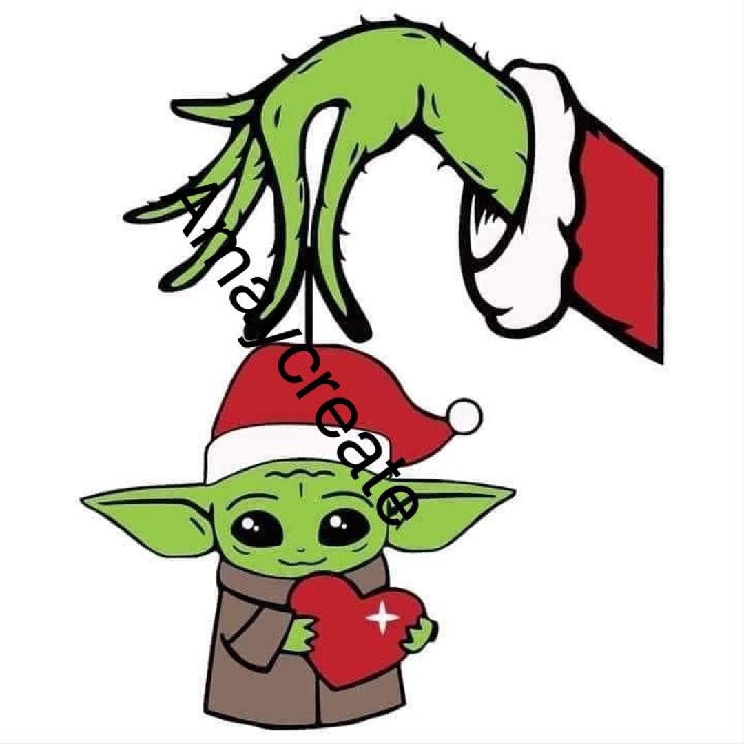 Grinch Baby Yoda PNG File Etsy