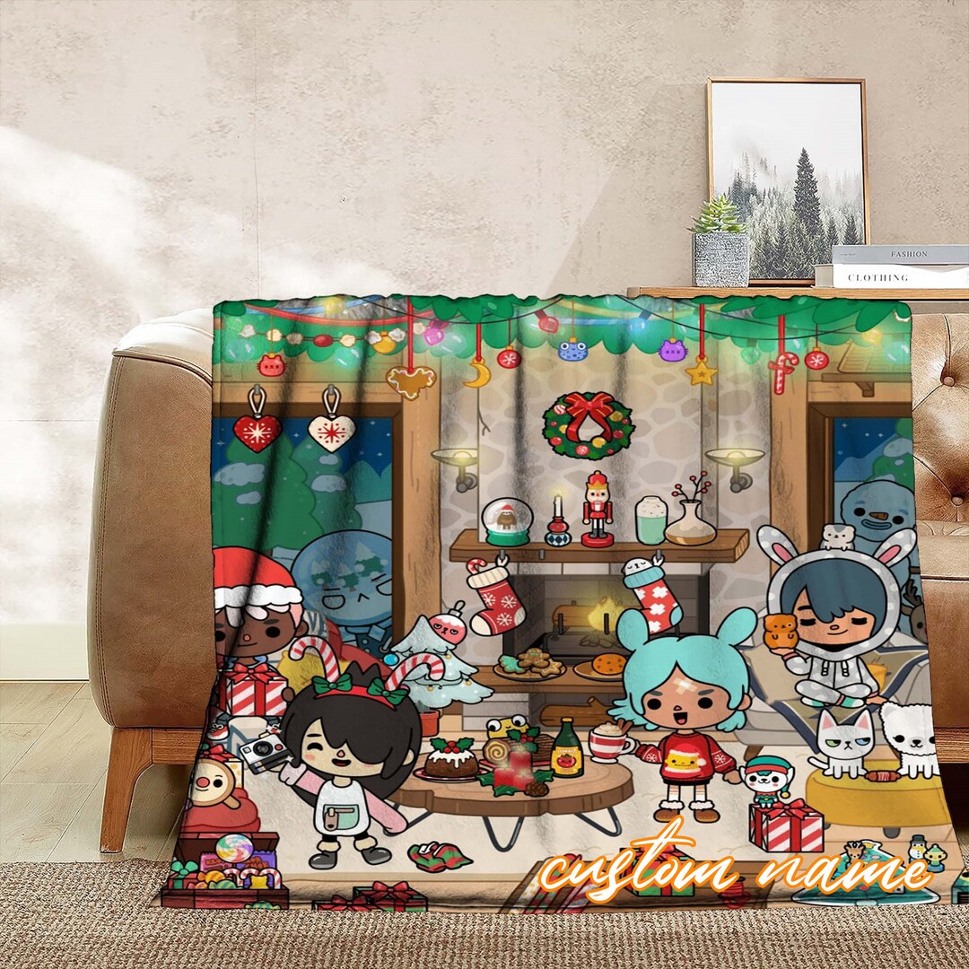 Toca Boca Blanket Custom Name Blanket Customized Tapestry Etsy