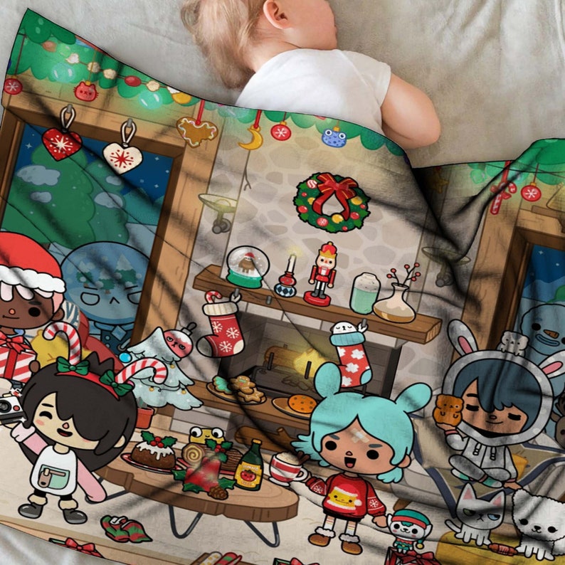 Toca Boca Blanket Custom Name Blanket Customized Tapestry Etsy