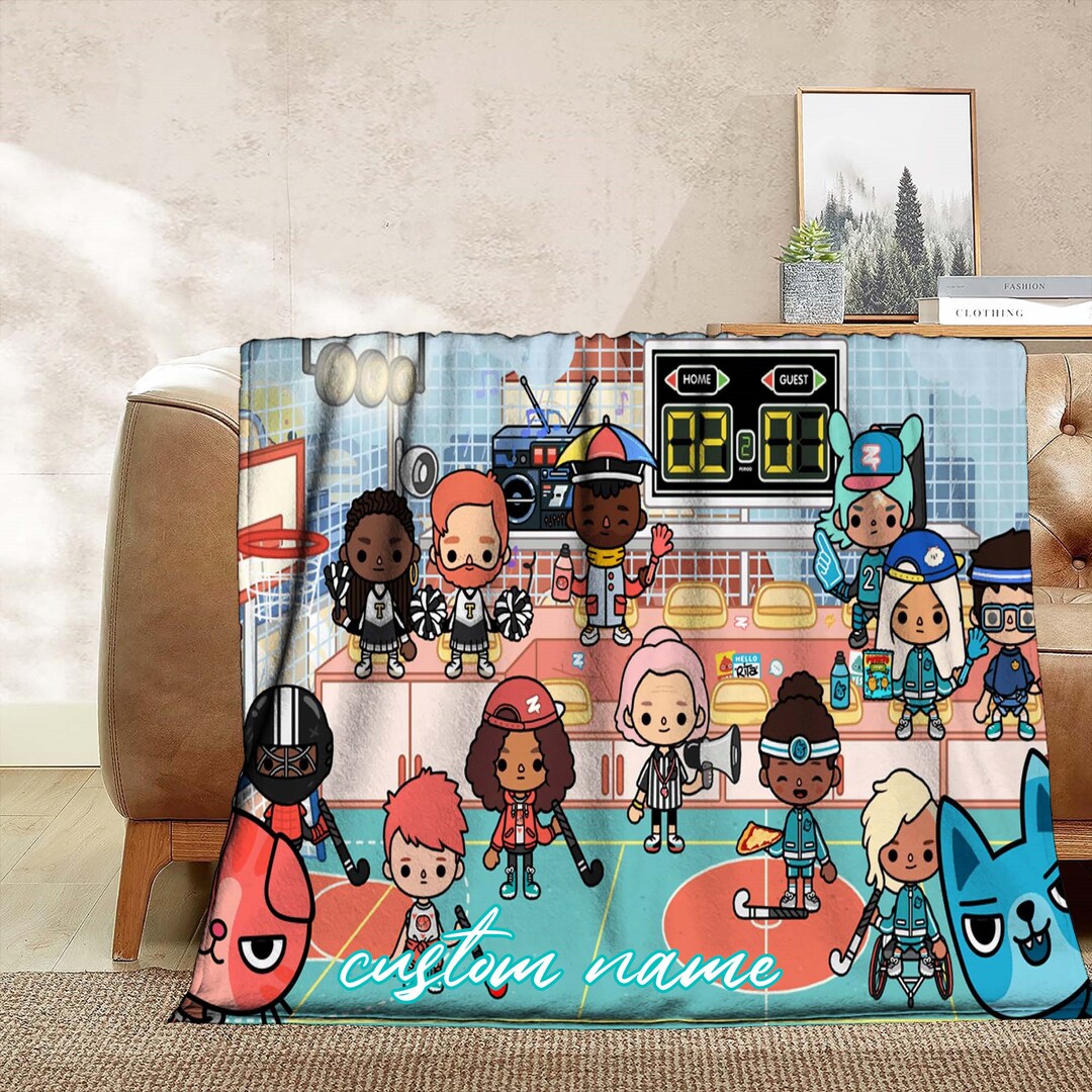 Toca Boca Blanket Custom Name Blanket Customized Tapestry Etsy UK