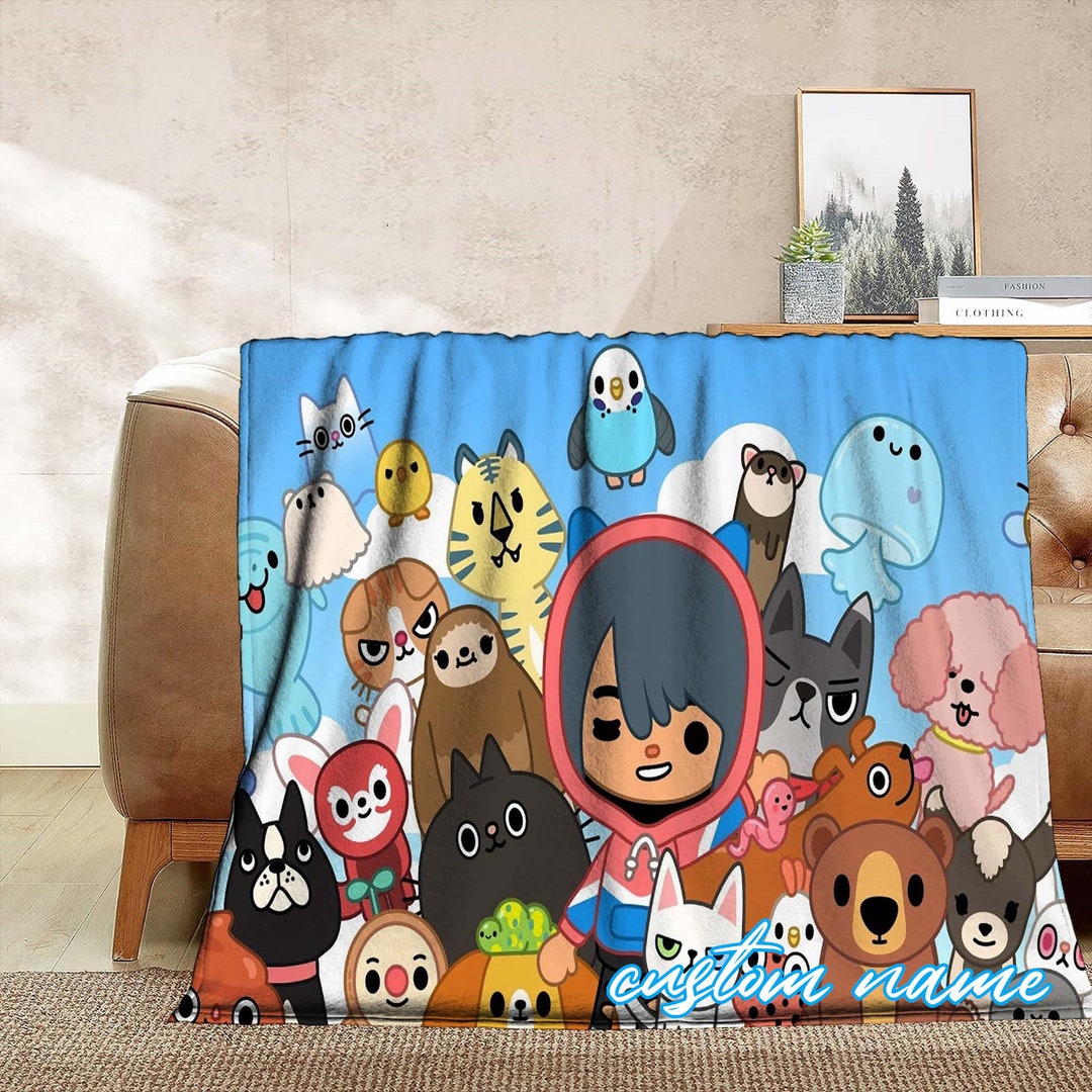 Toca Boca Blanket Custom Name Blanket Customized Tapestry Etsy