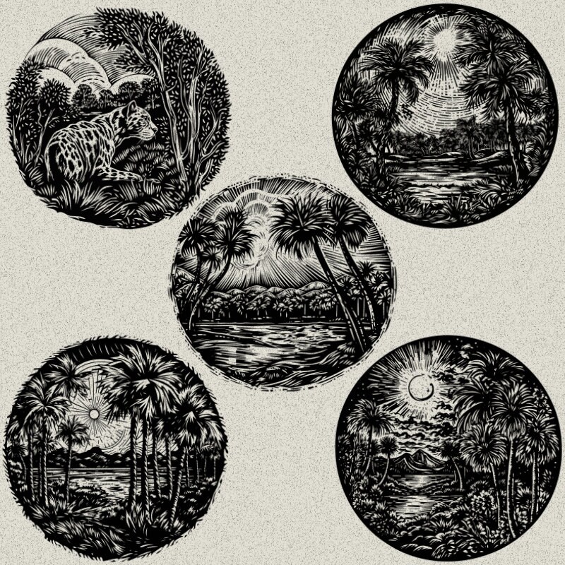 30 Tropical Landscapes Svg Png Bundle Low Detail Designs For Laser 30 Tropical Landscapes Svg Png Bundle Low Detail Designs For Laser