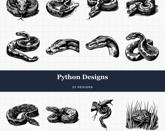 8 Ball Python Svg. Bundle Ball Python Svg. Snake Svg. Reptile. Boa ...
