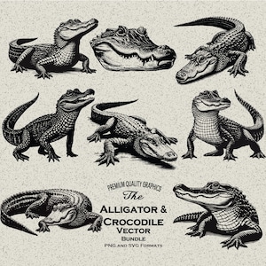 Alligator Tattoo - Etsy