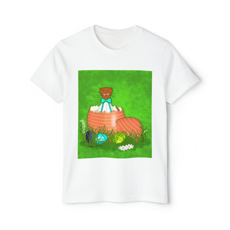 Oliver The Otter in Easter Egg Short Sleeved Outfit for Kids image 10