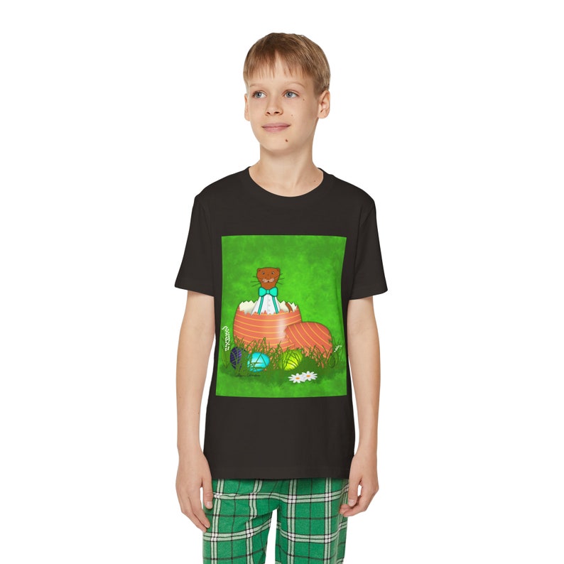 Oliver The Otter in Easter Egg Short Sleeved Outfit for Kids image 7