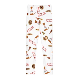 Oliver The Otter Pizza Party Youth Full-Length Leggings AOP image 1