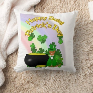 Oliver The Otter Spring Throw Pillows 画像 6