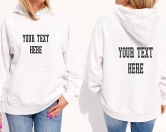 Angepasste Hoodie | personalisierte Hoodies | Gestalte deinen eigenen Hoodie | Kinder Hoodies | Frauen Hoodies | Herren Hoodies | unisex Kapuze l Teamwear