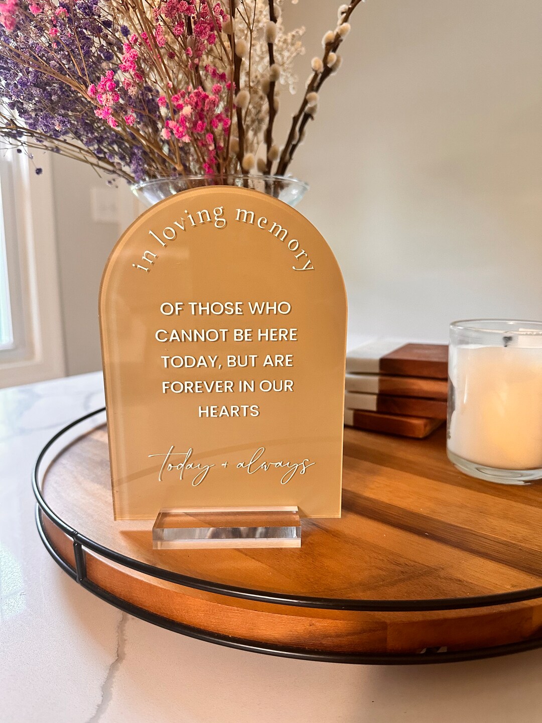 CRICUT DOWNLOAD - Minimalist in Loving Memory Sign Template - Etsy