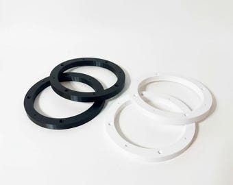 Pipeman's Installation Solution 8-Pack Speaker Mounting Spacer Rings – MDF/Fiberglass – 8 Inch