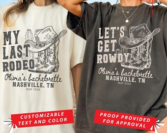 Custom Last Rodeo Bachelorette Shirt,Nashville Bachelorette Shirts