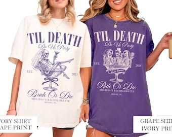 Skeleton Bride Team T-Shirt, Funny Bachelorette Party Shirt