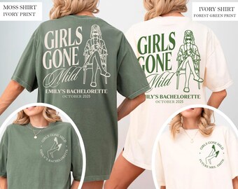 Girls Gone Mild Bachelorette Oversized Comfort Colors Shirt