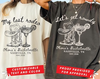 Custom Last Rodeo Bachelorette Shirt,Nashville Bachelorette Shirts