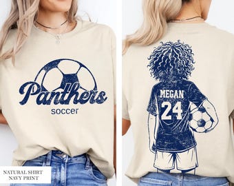 Personalized Soccer Team Shirt, Custom Name & Number