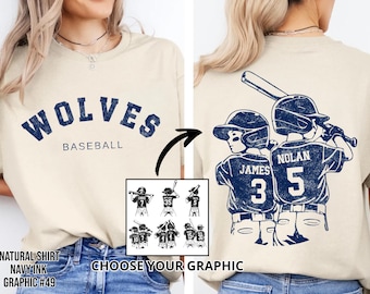 Customized Baseball Mom Shirt,Baseball Player Graphic Choice,Your Name Number Baseball Shirt,Gameday Mom Shirt