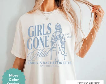 Girls Gone Mild Bachelorette Shirt, Spa Slumber Party Oversized Tee