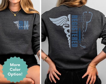 Personalized Registered Nurse Sweatshirt,Custom Year RN Sweater,Nurse Gift,Nurse Est Crewneck,Nursing Sweatshirt,Nurse Life,Nurse Grad Gift