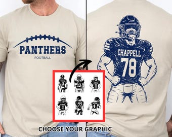 Personalized Football Team Shirt, Custom Name & Number