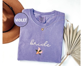 Cowgirl Bachelorette Party Comfort Colors Shirt, Western Bride Tee