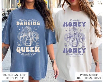 Last Disco Bachelorette Comfort Colors Shirt, Dancing Queen Bridal Tee