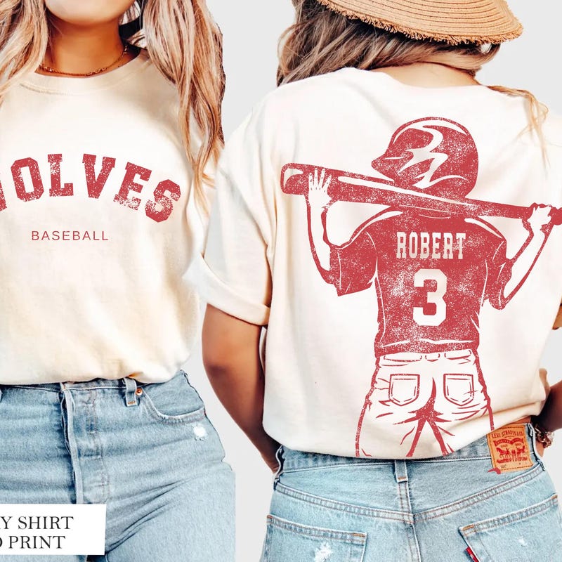 Comfort Colors© Customized Baseball Mom Shirt,Baseball Player Graphic Choice,Your Name Number Baseball Shirt,Custom Baseball Team Name