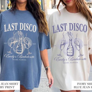 Custom Disco Bachelorette Party Shirt, Disco Bride Gift Shirt, Dancing Queen Shirt, Honey Honey Disco Bridal Shower Shirt, Last Disco Bach