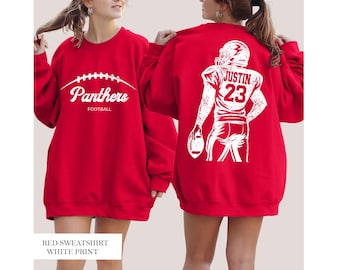 Personalized Football Team Sweatshirt, Graphic Choice, Name & Number