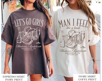 Cowgirl Bachelorette Party Shirt, Nashville Western Bride Tee
