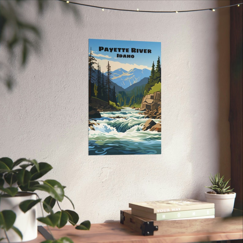 Payette River Idaho Poster 15 Fly Fishing, Whitewater Rafting