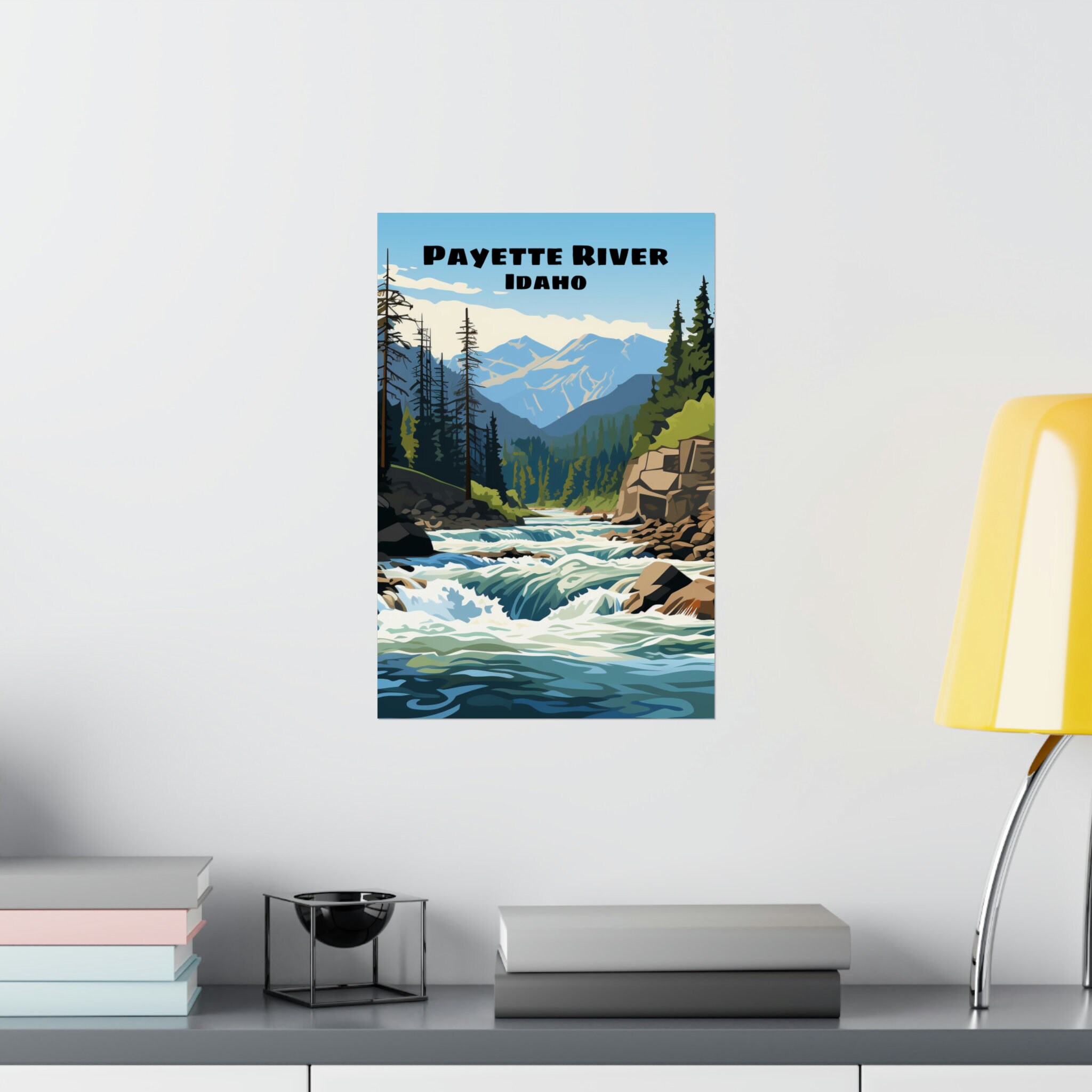 Payette River Idaho Poster 15 Fly Fishing, Whitewater Rafting