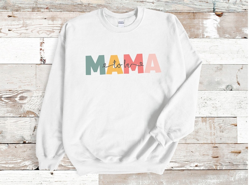 Sweat-shirt maman personnalisé Cadeau pour maman Cadeau de la fête des mères Cadeau de naissance Sweat-shirt maman Sweat-shirt maman image 3