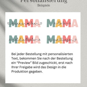 Mama Sweatshirt personalisiert Geschenk für Mama Muttertagsgeschenk Geschenk zur Geburt Mama Sweatshirt Mom Sweatshirt Bild 4