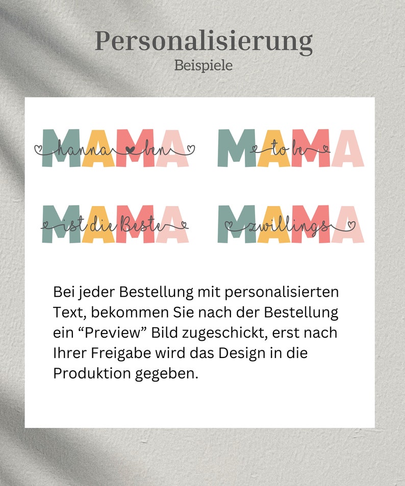 Mama Sweatshirt personalisiert Geschenk für Mama Muttertagsgeschenk Geschenk zur Geburt Mama Sweatshirt Mom Sweatshirt Bild 4