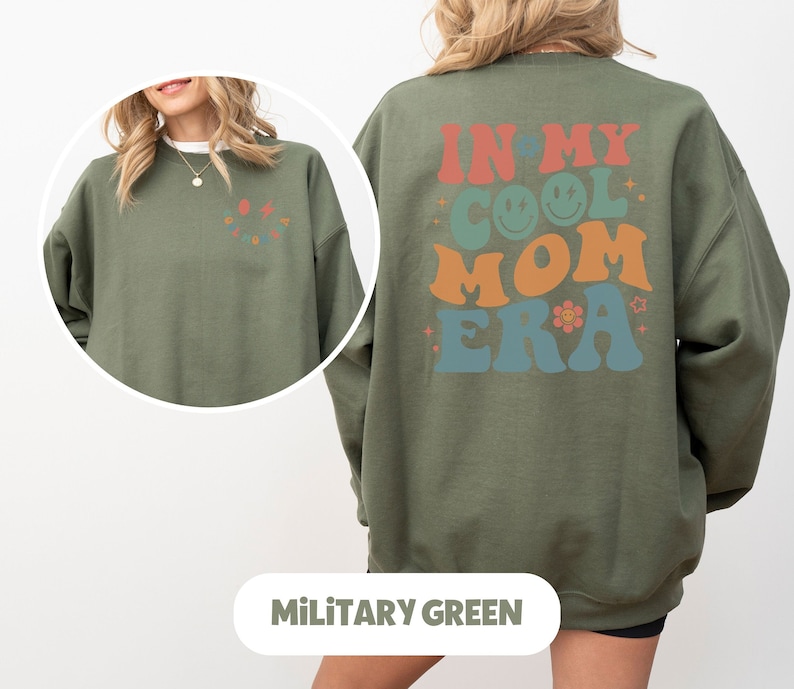 In My Cool Mom Era Sweatshirt Geschenk für Mama Muttertagsgeschenk Geschenk zur Geburt Mama Sweatshirt Mom Sweatshirt Cool Mom Bild 5