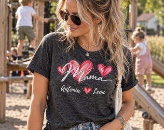 Personalized Mom T-Shirt with Child's Name | Personalized MAMA Shirt | Gift for Mom | Mother's Day Gift | Mom Gift