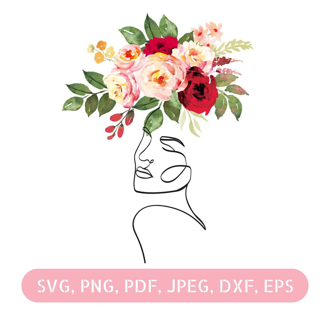 Womanhood Clipart Floral Svg Flowers Png Instant Download Etsy