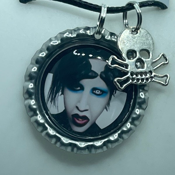 Marilyn Manson Skull Charm Necklace Pendant Jewelry