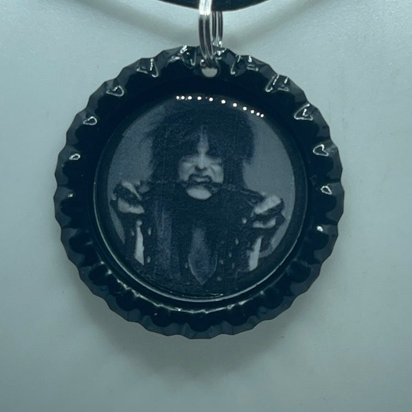 Nikki Sixx Motley Crue  Black and White B&W Necklace Pendant Jewelry