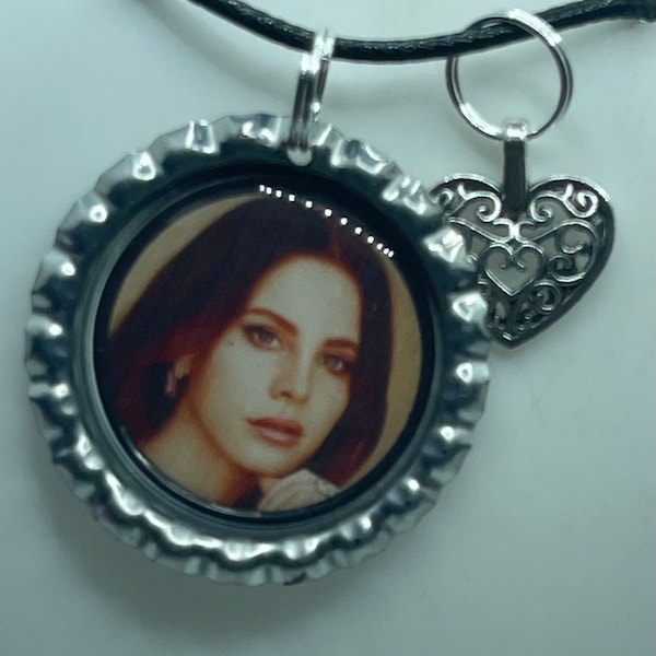 Lana Del Rey Heart Charm  Necklace Pendant Jewelry Unisex