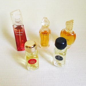 Givenchy perfume miniatures: Very Irresistible, Amarige, Ysatis, L&#39;Interdit, Eau De Givenchy
